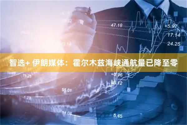 智选+ 伊朗媒体:霍尔木兹海峡通航量已降至零